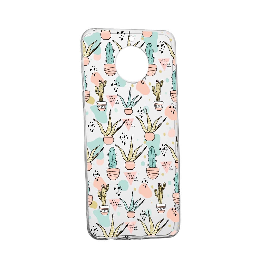 Husa Silicon Compatibila Cu Motorola Moto E5 Plus, Cactus, rezistenta la uzura, anti-alunecare, 774