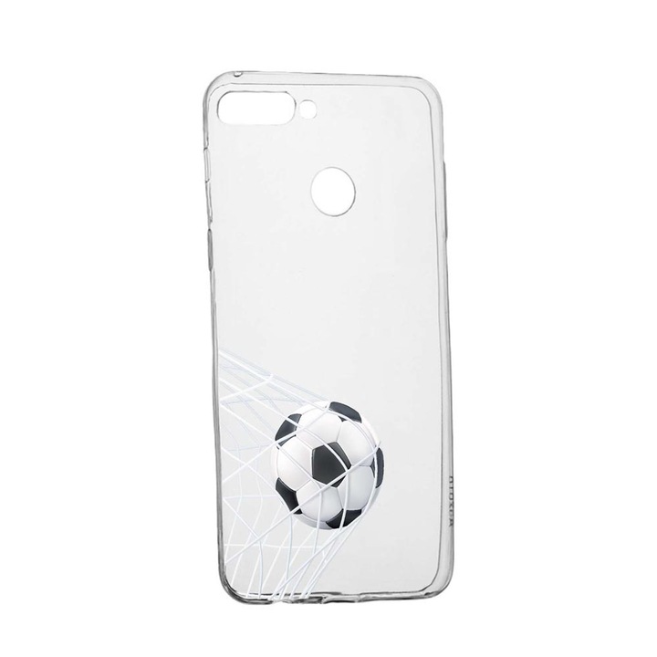 Husa Silicon Compatibila Cu Huawei Y7 Prime 2018 / Y7 2018, Football - Gooaal!, rezistenta la uzura, anti-alunecare, 775