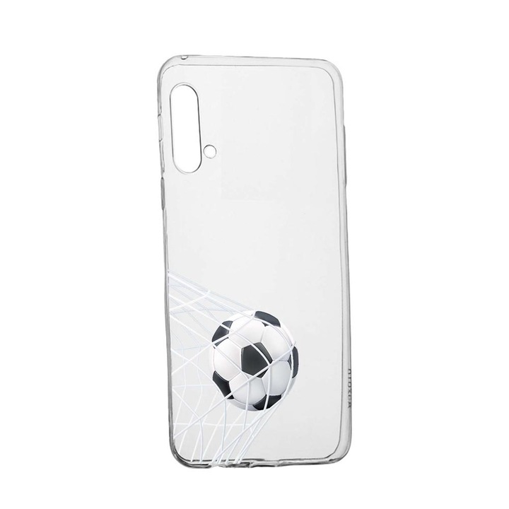 Szilikon tok Realme X50-hez, Football - Gooaal!, kopásálló, csúszásgátló, 775