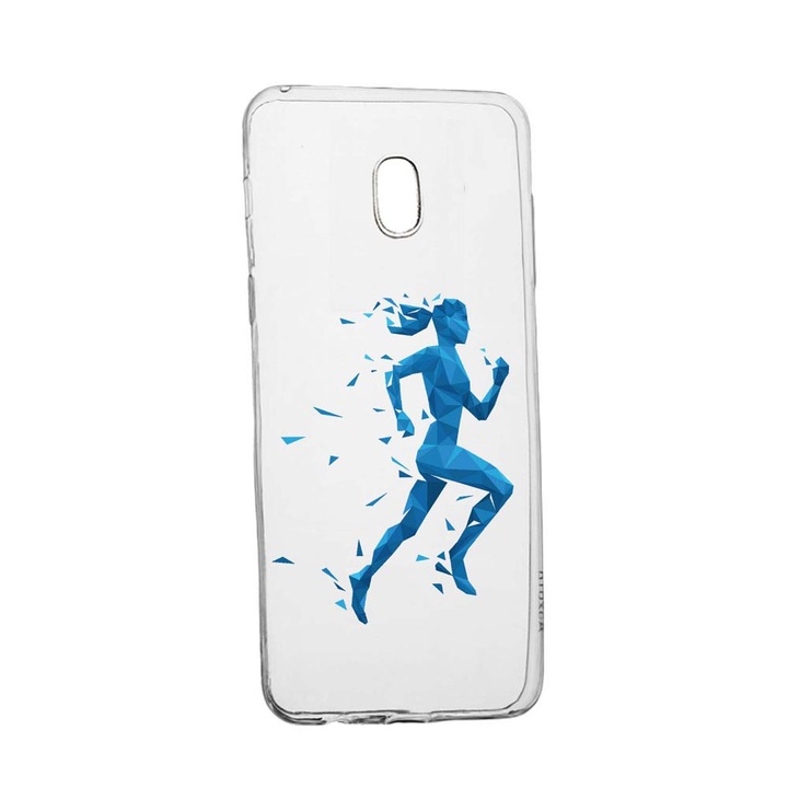 Husa Silicon Compatibila Cu Nokia 1 Plus, Running, rezistenta la uzura, anti-alunecare, 777