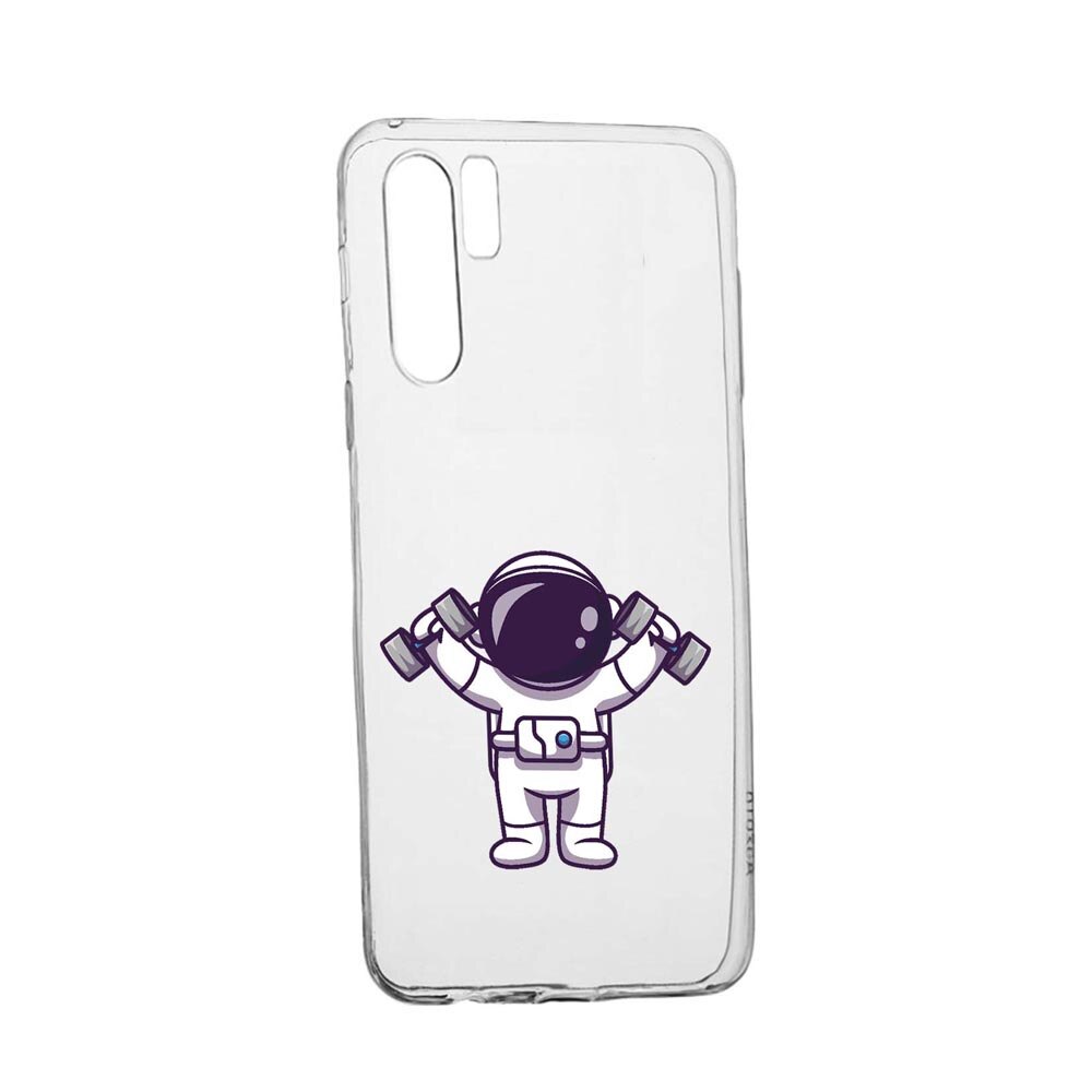 Husa Silicon Compatibila Cu Oppo A91, Astronaut Gym, rezistenta la uzura, anti-alunecare, 778