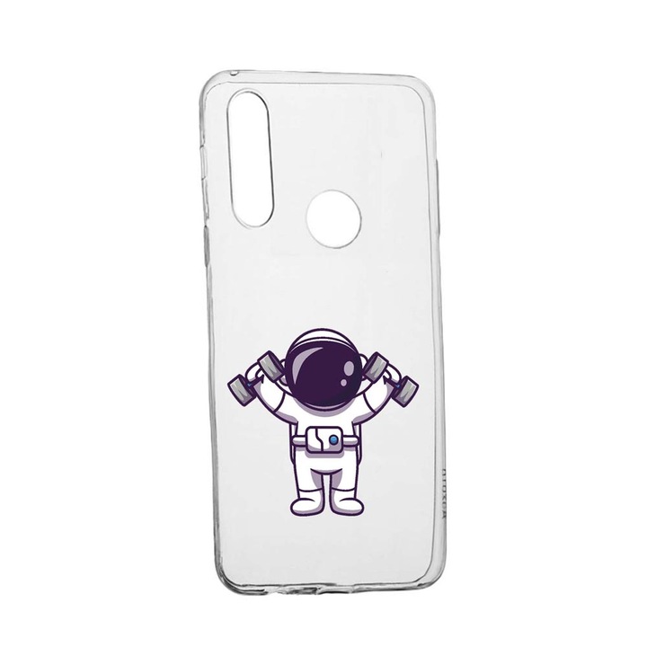 Husa Silicon Compatibila Cu Huawei P40 Lite E, Astronaut Gym, rezistenta la uzura, anti-alunecare, 778