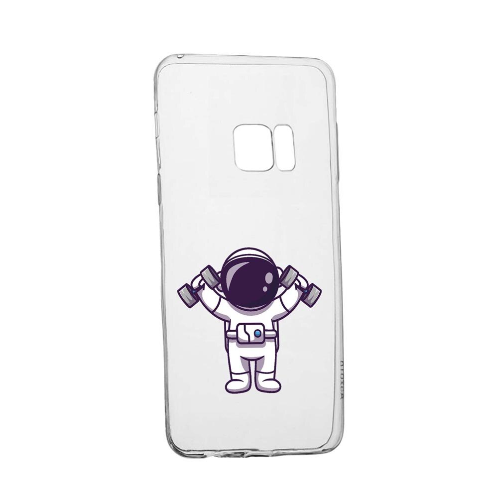 Husa Silicon Compatibila Cu Samsung Galaxy S7 Edge, Astronaut Gym, rezistenta la uzura, anti-alunecare, 778