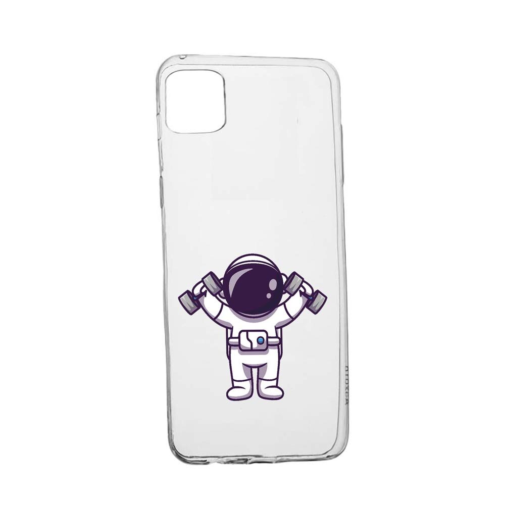 Husa Silicon Compatibila Cu Apple iPhone 12 Pro Max, Astronaut Gym, rezistenta la uzura, anti-alunecare, 778