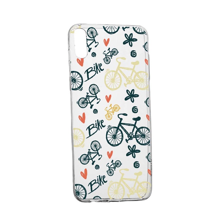 Husa Silicon Compatibila Cu Apple iPhone XS Max, Bike Love, rezistenta la uzura, anti-alunecare, 781