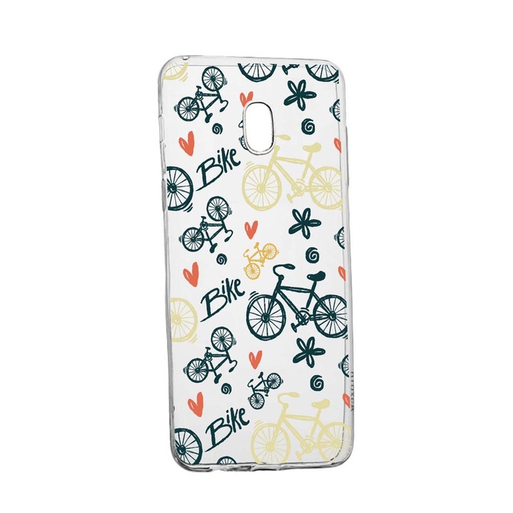 Husa Silicon Compatibila Cu Samsung Galaxy J7 2017, Bike Love, rezistenta la uzura, anti-alunecare, 781