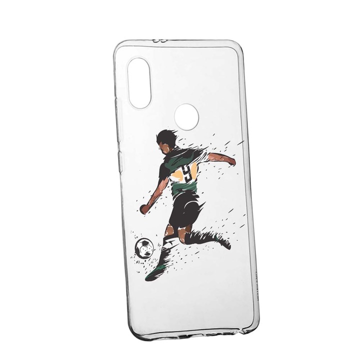 Szilikon tok Huawei Y7 2019-gyel kompatibilis, Football, kopásálló, csúszásgátló, 782