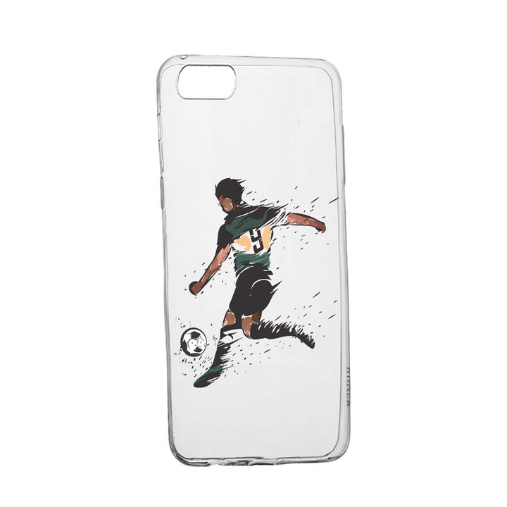 Husa Silicon Compatibila Cu Apple iPhone 7 Plus / 8 Plus, Football, rezistenta la uzura, anti-alunecare, 782