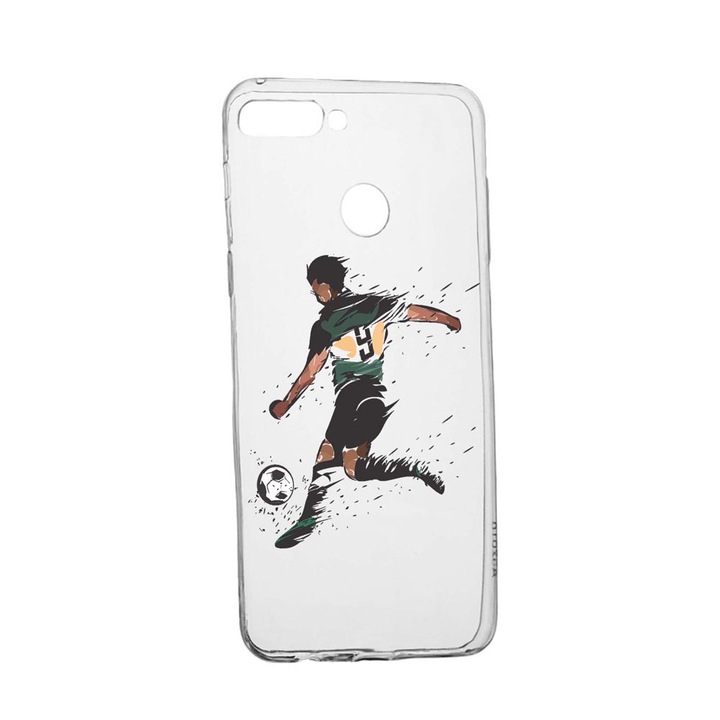 Husa Silicon Compatibila Cu Huawei Y7 Prime 2018 / Y7 2018, Football, rezistenta la uzura, anti-alunecare, 782