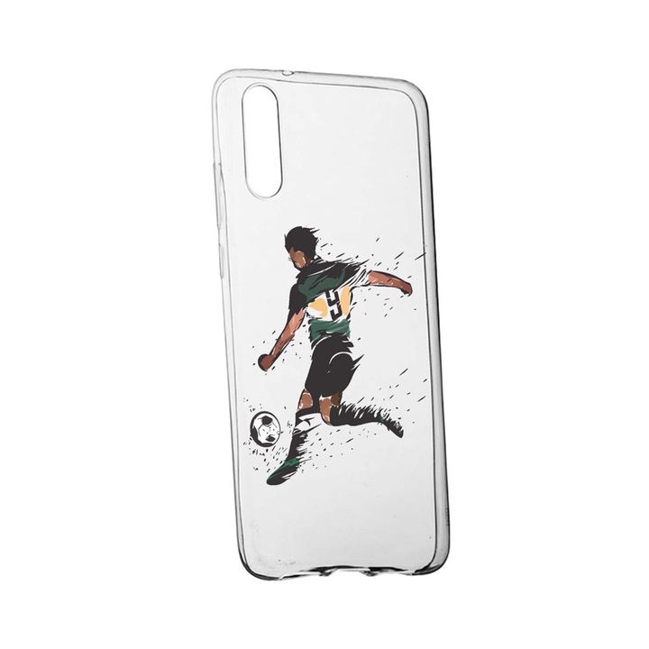 Szilikon tok Samsung Galaxy A7 2018-al kompatibilis, Football, kopásálló, csúszásmentes, 782