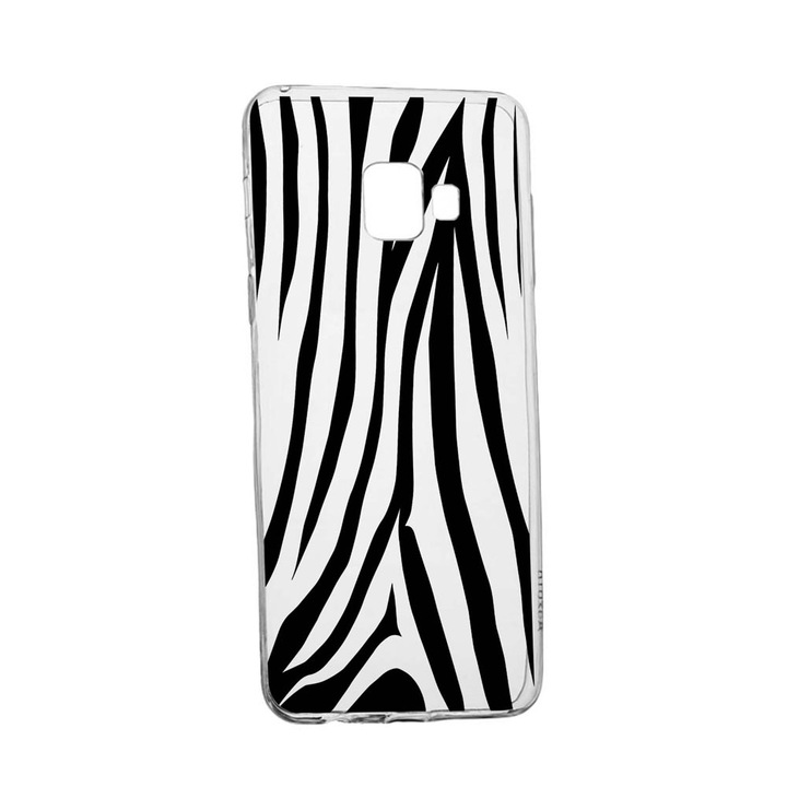 Husa Silicon Compatibila Cu Samsung Galaxy J4 Plus 2018, Zebra, rezistenta la uzura, anti-alunecare, 785