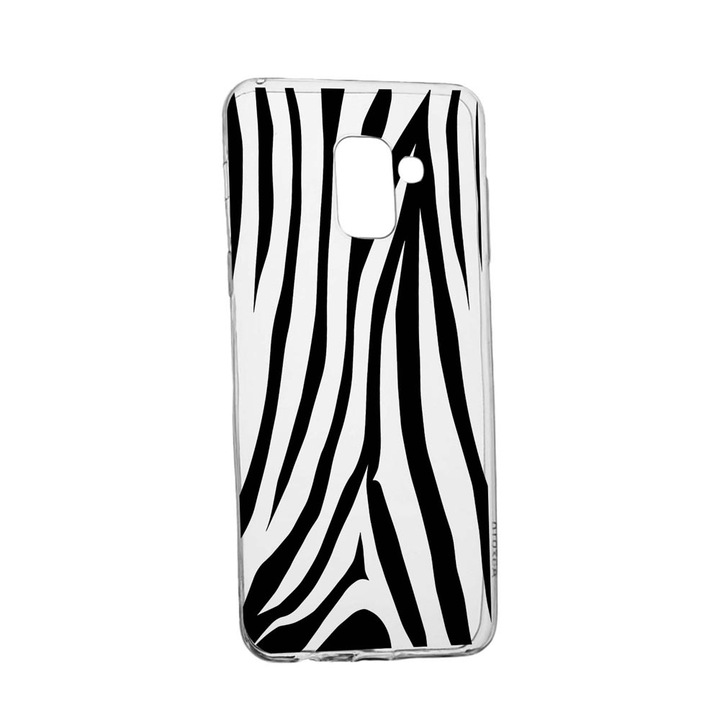 Husa Silicon Compatibila Cu Samsung Galaxy Galaxy A6 Plus / J8 2018, Zebra, rezistenta la uzura, anti-alunecare, 785