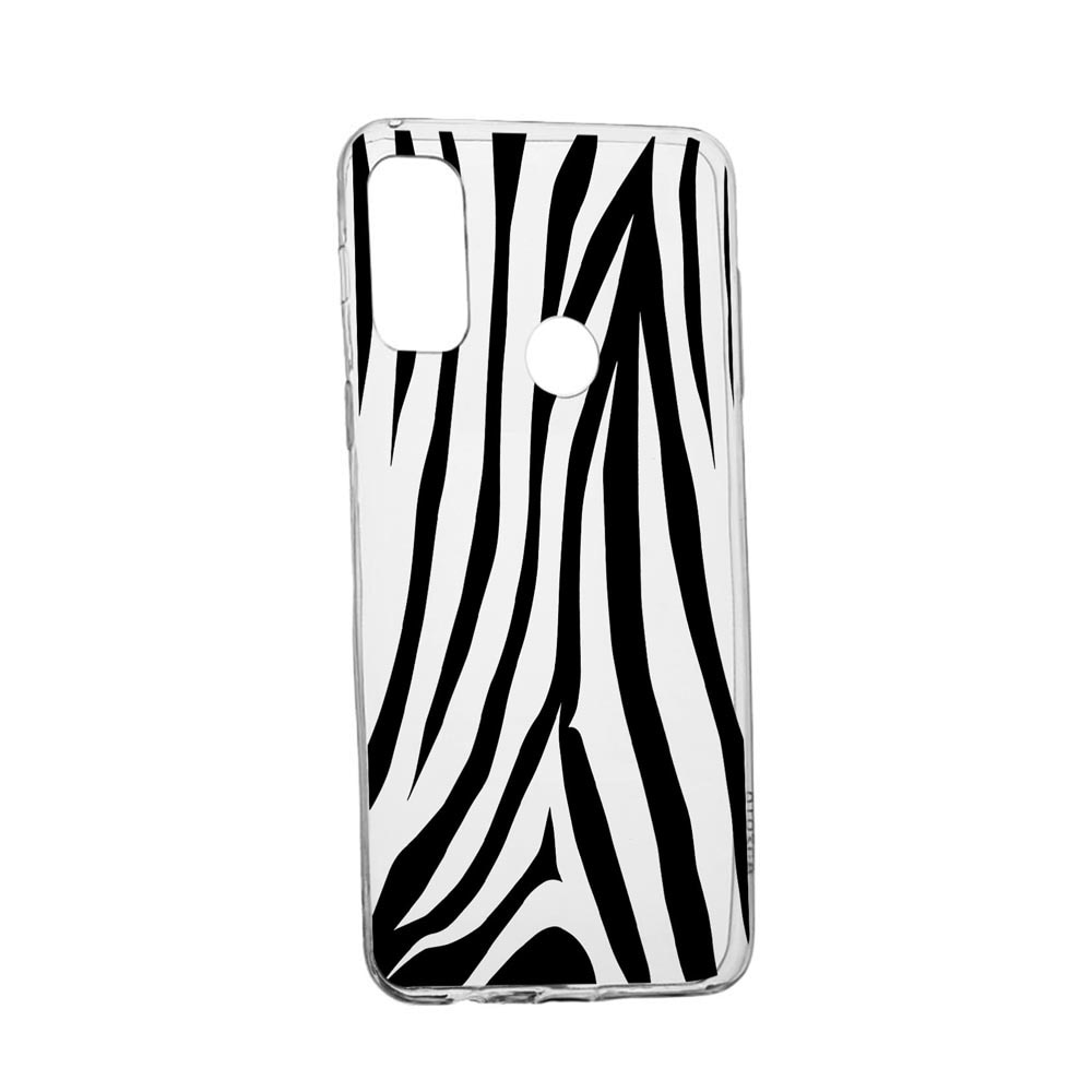 Husa Silicon Compatibila cu Motorola Moto G20, Black Zebra, rezistenta la uzura, anti-alunecare, 785