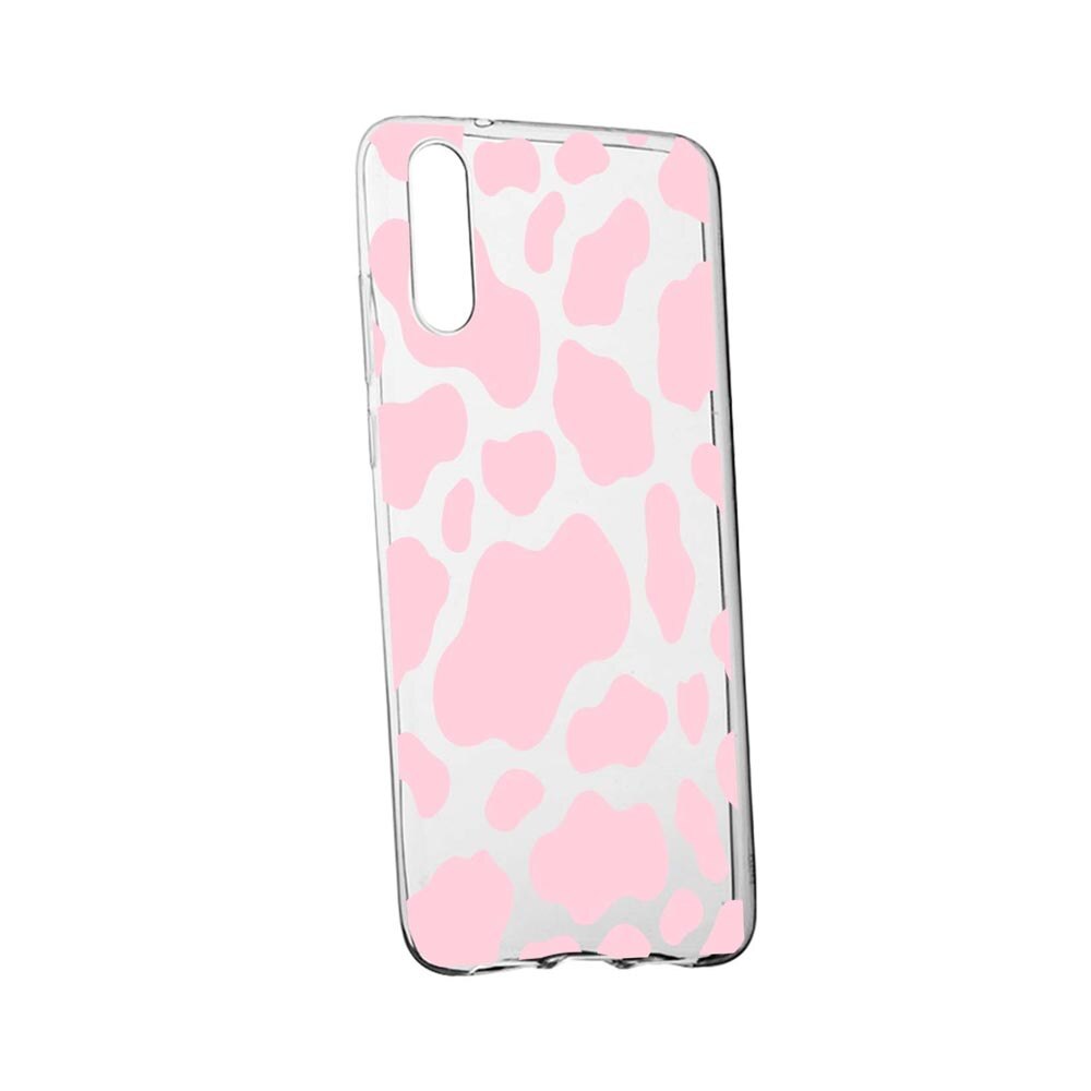 Husa Silicon Compatibila Cu Samsung Galaxy A70 / Galaxy A70S, Pink Cow, rezistenta la uzura, anti-alunecare, 786