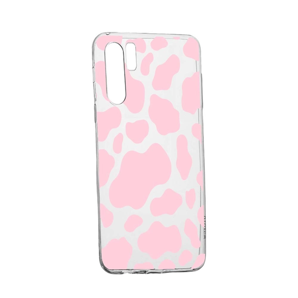 Husa Silicon Compatibila Cu Oppo A91, Pink Cow, rezistenta la uzura, anti-alunecare, 786