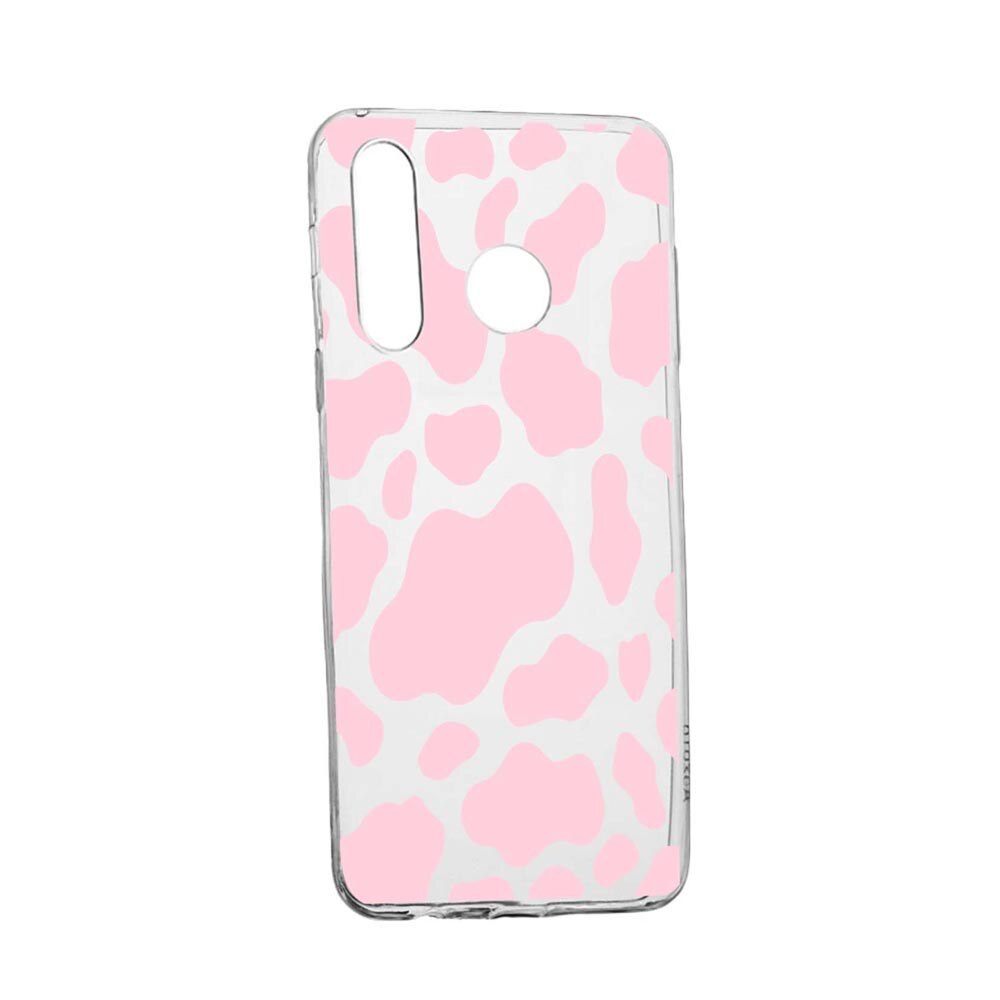 Husa Silicon Compatibila Cu Samsung Galaxy A40, Pink Cow, rezistenta la uzura, anti-alunecare, 786