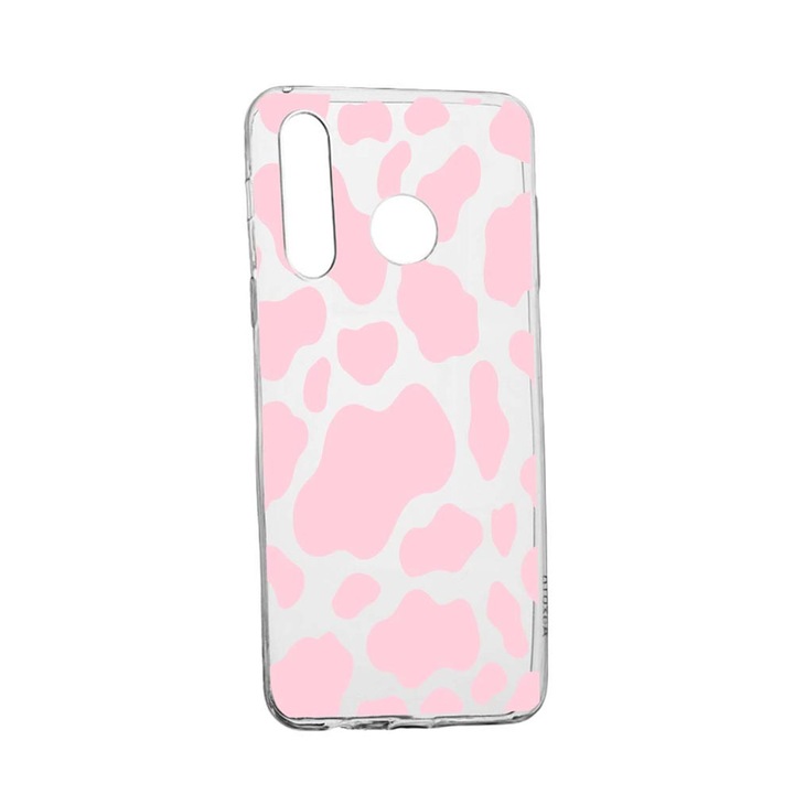 Husa Silicon Compatibila Cu Samsung Galaxy A40, Pink Cow, rezistenta la uzura, anti-alunecare, 786