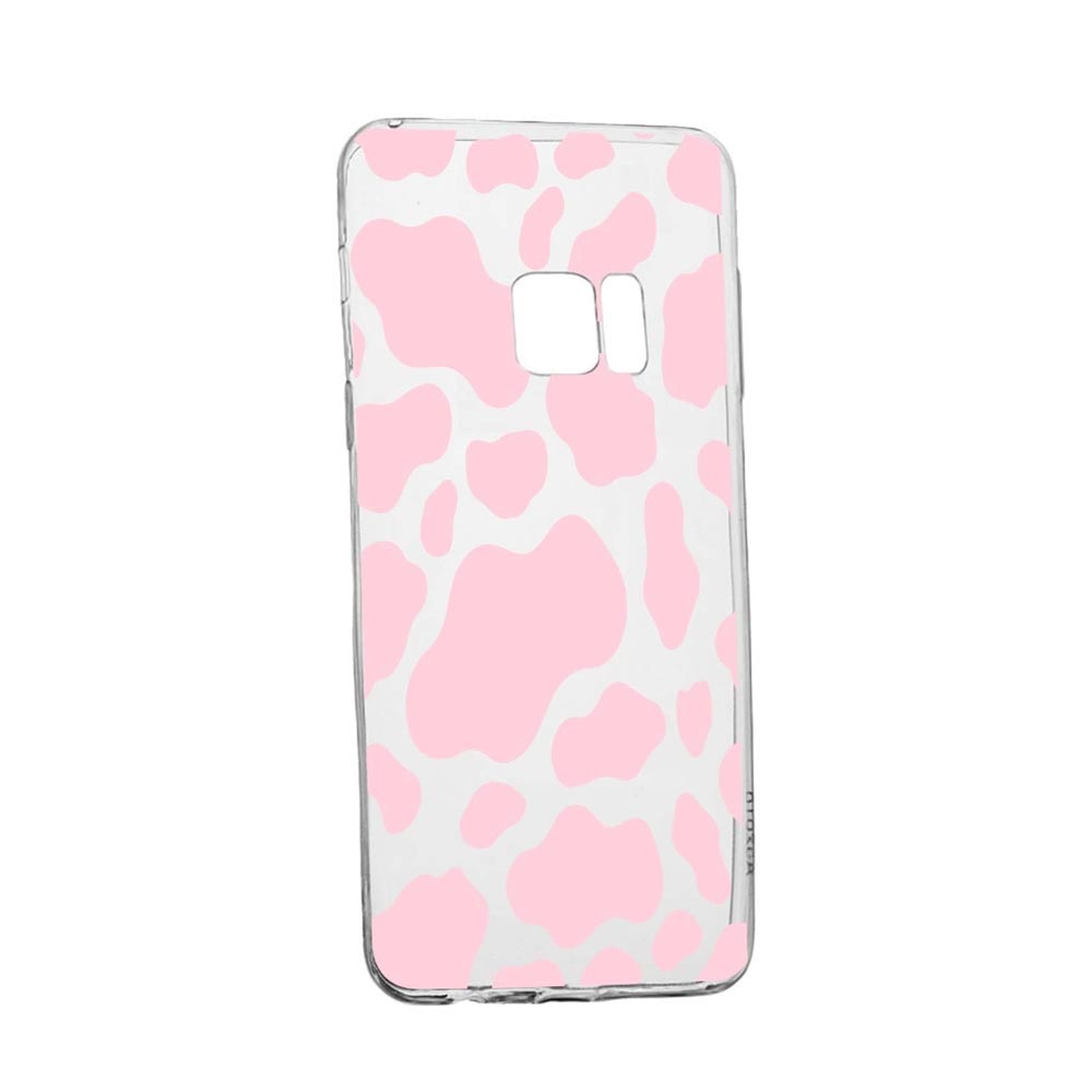 Husa Silicon Compatibila Cu Samsung Galaxy S7 Edge, Pink Cow, rezistenta la uzura, anti-alunecare, 786