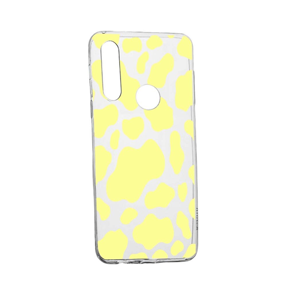 Husa Silicon Compatibila Cu Alcatel 1S (2020) / 1V (2020) , Yellow Cow, rezistenta la uzura, anti-alunecare, 787