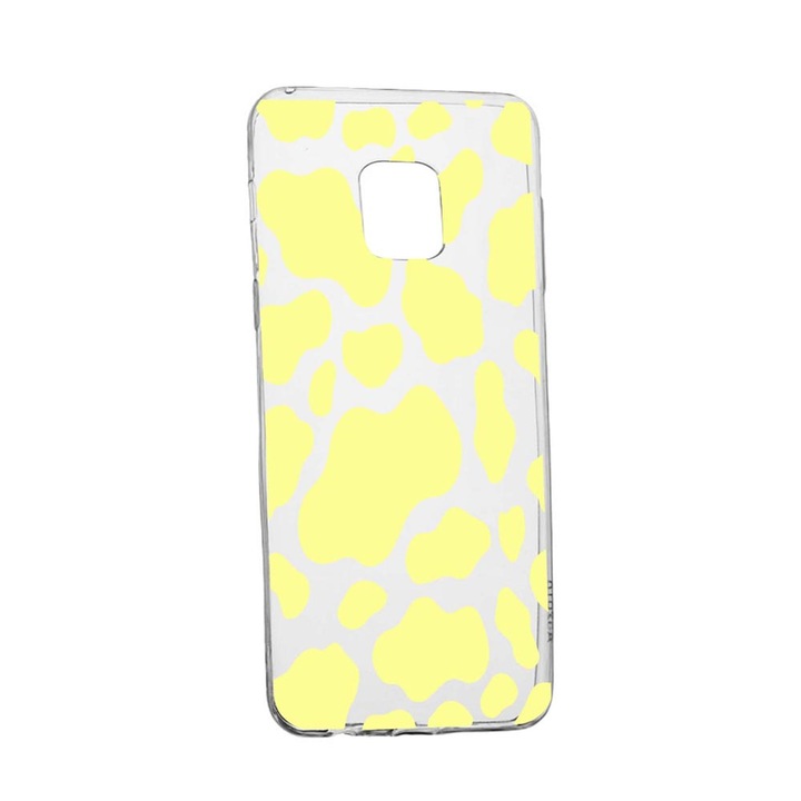 Husa Silicon Compatibila Cu Xiaomi Redmi Note 9 Pro, Yellow Cow, rezistenta la uzura, anti-alunecare, 787