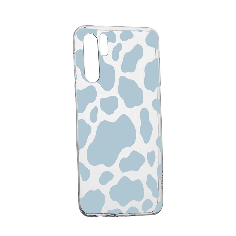 Husa Silicon Compatibila Cu Oppo A91, Blue Cow, rezistenta la uzura, anti-alunecare, 788