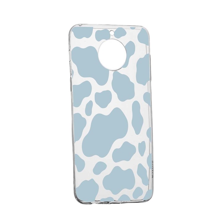 Husa Silicon Compatibila Cu Xiaomi Redmi Note 9 Pro 5G, Blue Cow, rezistenta la uzura, anti-alunecare, 788