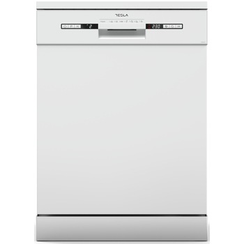 Masina de spalat vase Tesla WD661M, 12 seturi, 7 programe, Clasa E, Pornire intarziata, Incarcare la jumate, 60 cm, Alb Masina de spalat vase Tesla WD661M, 12 seturi, 7 programe, Clasa E, Pornire intarziata, Incarcare la jumate, 60 cm, Alb