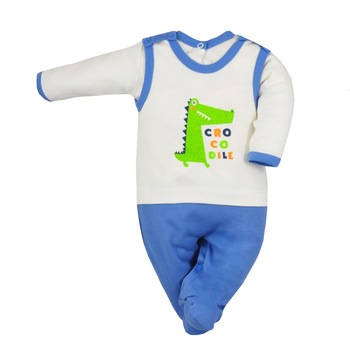 Compleu 2 piese salopeta si bluza pentru baieti Koala Play Time 3810A, Albastru 62 cm Compleu 2 piese salopeta si bluza pentru baieti Koala Play Time 3810A, Albastru 62 cm