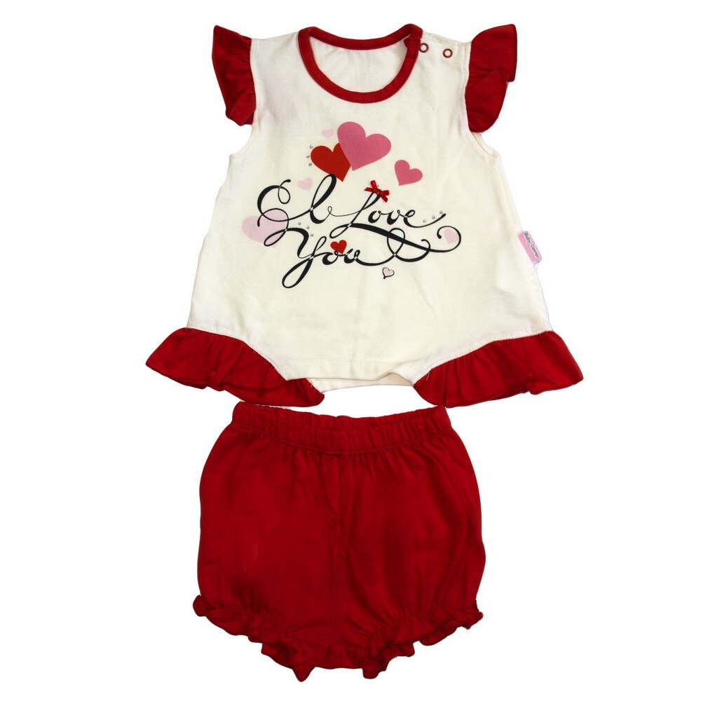 Compleu fetite, Pattic, 5414, 3-6 luni, inimioare