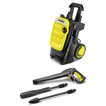 Aparat de spalat cu presiune Karcher K 5 Compact *EU, 2100 W, 230 V, 145/14.5 presiune (bar/MPa), 500 l/h debit maxim apa, 40°C temperatura maxima, accesorii incluse Aparat de spalat cu presiune Karcher K 5 Compact *EU, 2100 W, 230 V, 145/14.5 presiune (bar/MPa), 500 l/h debit maxim apa, 40°C temperatura maxima, accesorii incluse