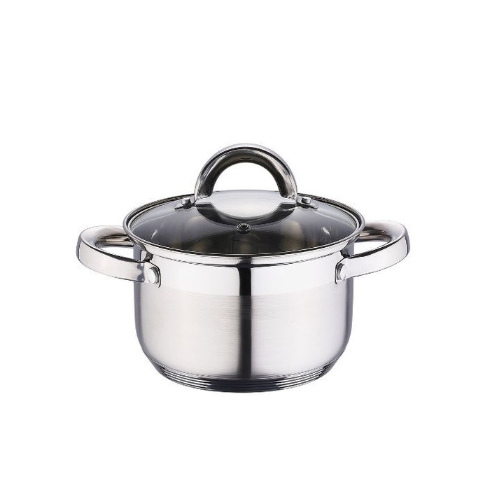 Oala Bergner RB-2204, otel inoxidabil, 6,5 L, 24 cm