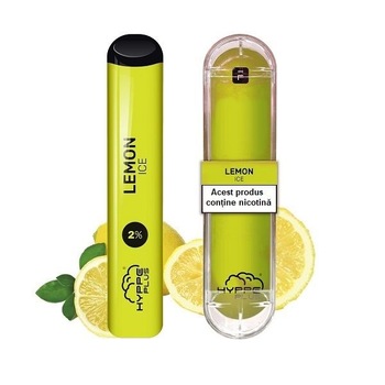 Kit Tigara Electronica Hyppe Plus - Lemon Ice ,Dispozitiv de unica folosinta ,1,6ml ,20mg NicSalt ,autonomie 400 pufuri Kit Tigara Electronica Hyppe Plus - Lemon Ice ,Dispozitiv de unica folosinta ,1,6ml ,20mg NicSalt ,autonomie 400 pufuri