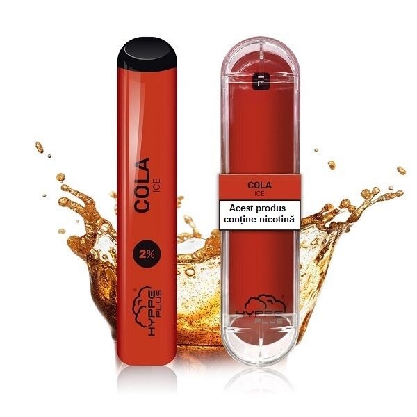Kit Tigara Electronica Hyppe Plus - Cola Ice ,Dispozitiv de unica folosinta ,1,6ml ,20mg NicSalt ,autonomie 400 pufuri