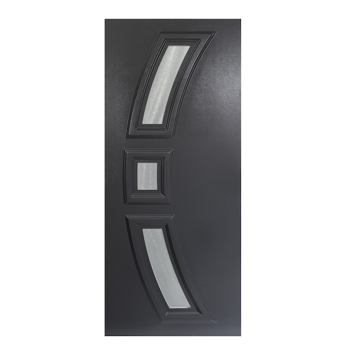 Panel ornamental PVC, model AFFA, culoare Gri Antracit, grosime 24mm