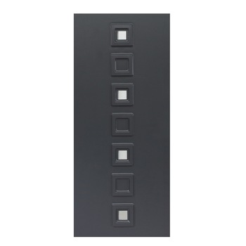 Panel ornamental PVC termoformat, Lola, 750x1900 mm, 24 mm grosime, culoare antracit Panel ornamental PVC termoformat, Lola, 750x1900 mm, 24 mm grosime, culoare antracit