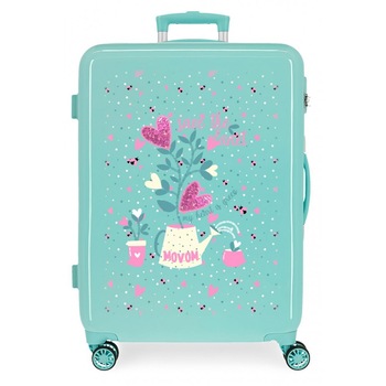 Troler ABS 68 cm 4 roti Movom Flower Pot, din material reciclat Troler ABS 68 cm 4 roti Movom Flower Pot, din material reciclat