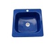 Ray konyhai mosogató, kompozit, márványkék, 480 x 480 mm, kád mélysége 150 mm, szerelés munkalapra, szifon