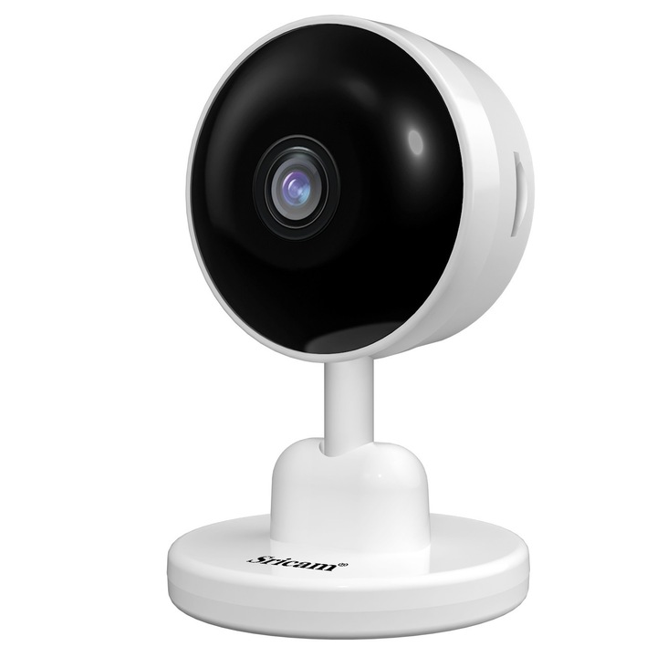 Baby Monitor Wireless SriCam™ SP027 Plus SriHome, FullHD 2MP, Monitorizare Video Audio Bebelusi, Detectie/Senzor Miscare, Night vision, rezolutie 1920*1080, sunet bidirectional, hotspot, Alb