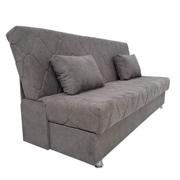 Canapea extensibila cu lada depozitare, Prag, 190x82x90 cm, Gri Canapea extensibila cu lada depozitare, Prag, 190x82x90 cm, Gri