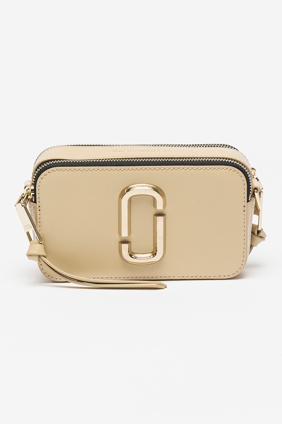 Marc Jacobs, Geanta crossbody de piele Snapshot, Maro nisip - eMAG.ro