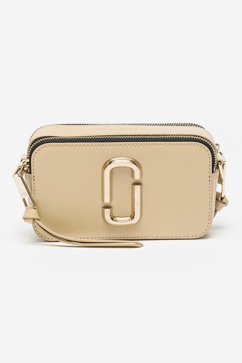 Marc Jacobs, Geanta crossbody de piele Snapshot, Maro nisip