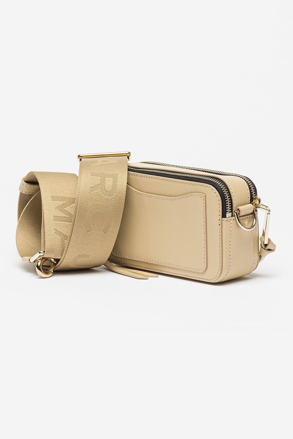 Marc Jacobs, Geanta crossbody de piele Snapshot, Maro nisip - eMAG.ro