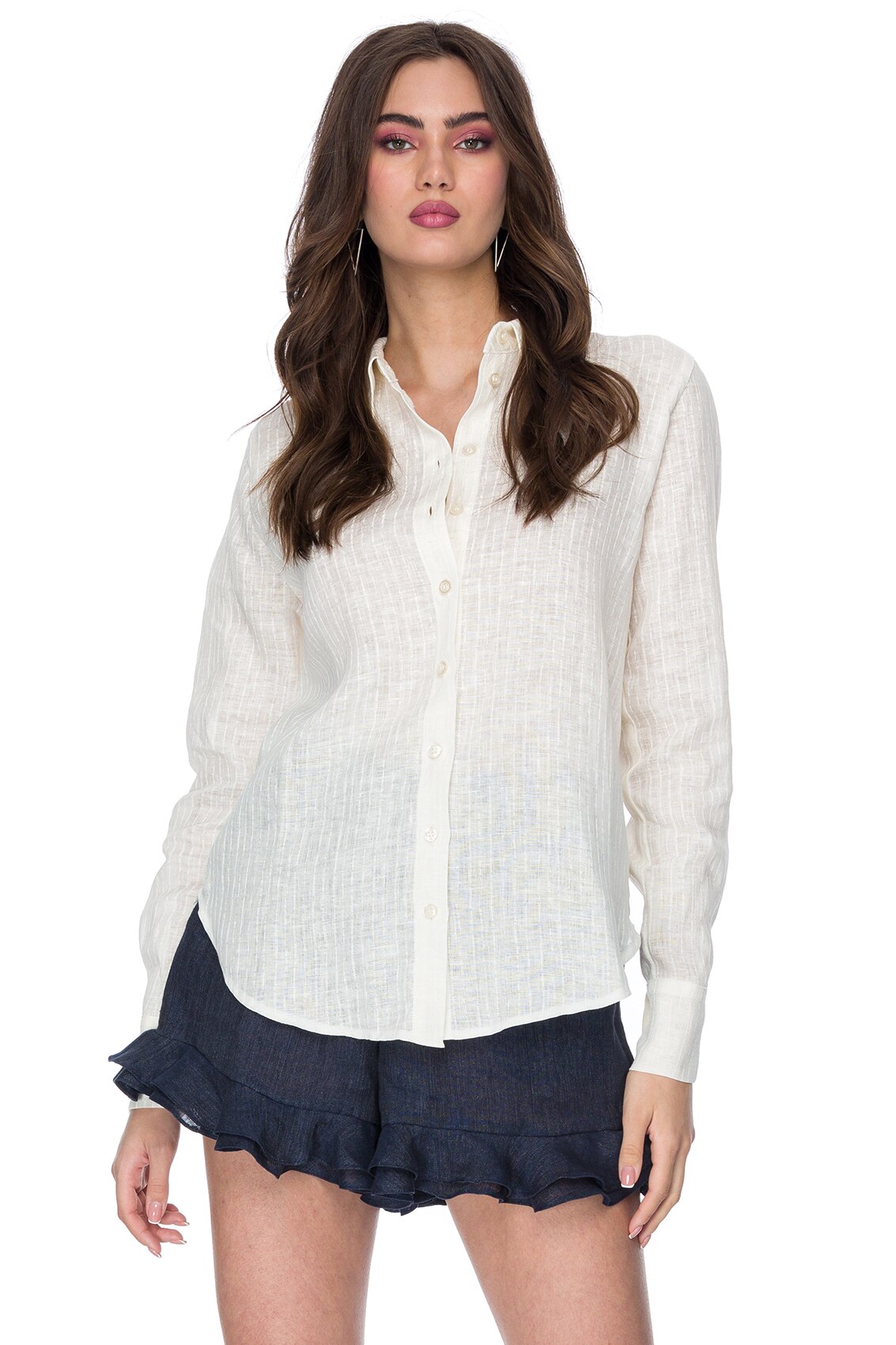 Camasa Framboise Jordi din in Alb