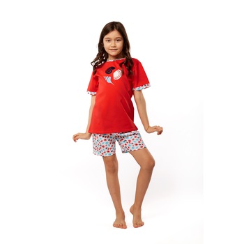 Pijama pentru fetite, Uniconf, multicolor, Multicolor, 116-128 CM Pijama pentru fetite, Uniconf, multicolor, Multicolor, 116-128 CM