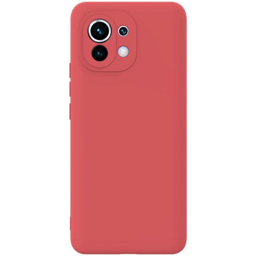 Husa de protectie Lemontti Silicon Soft Slim pentru Xiaomi Mi 11, Santa Red