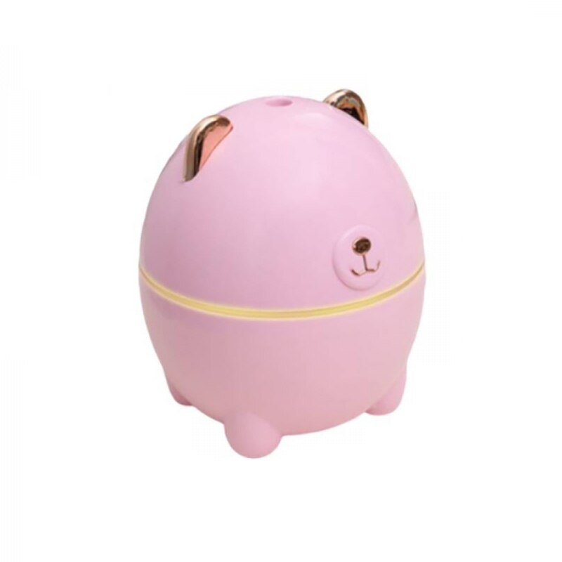 Umidificator in forma de ursulet polar, 220 ml, USB, roz