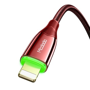 Cablu pentru Mcdodo Shark,Fast Quick Charge, 3A, fulger, 1,8 m, rosu Cablu pentru Mcdodo Shark,Fast Quick Charge, 3A, fulger, 1,8 m, rosu