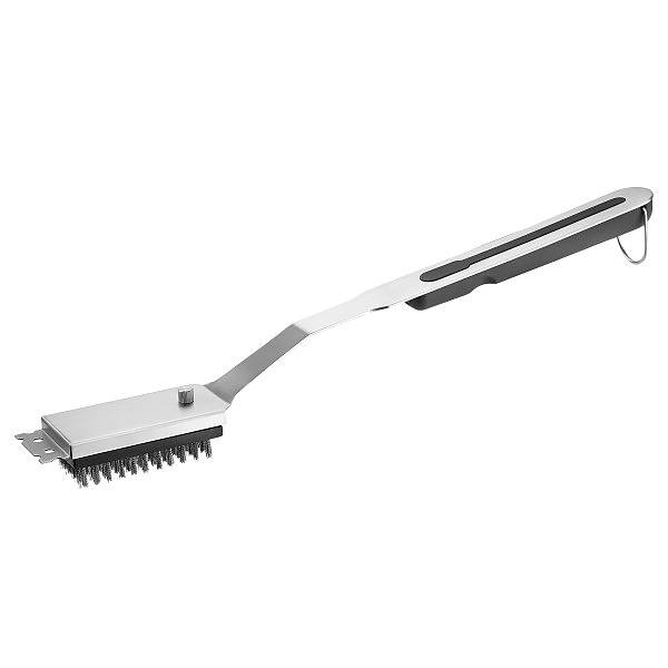 Perie pentru gratar, GefuGrill 50 cm, Otel inoxidabil, Argintiu