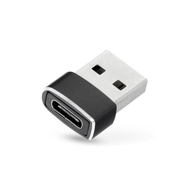 Type-C - USB-A adapter - fekete - ECO csomagolás