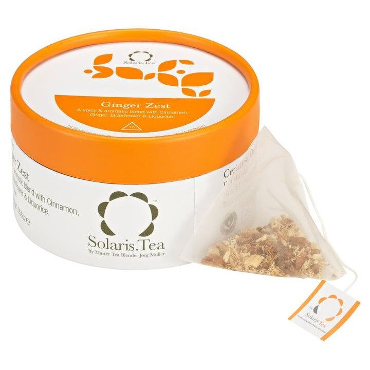 Ceai Organic Ghimbir 15 plicuri piramidale Solaris